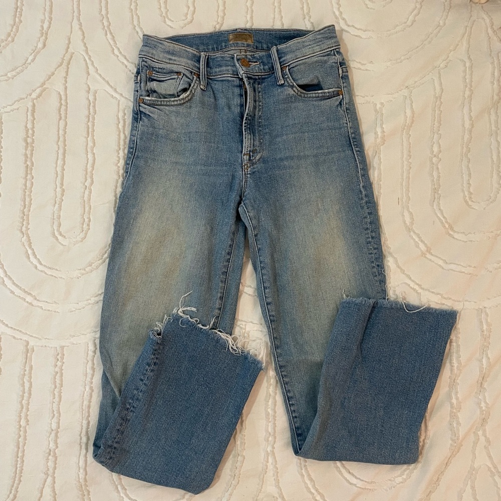 MOTHER skinny crop jeans.